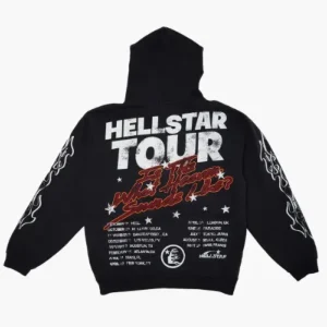 Black Hellstar Records World Tour Hoodie