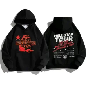 Black Hellstar Studios Biker Hoodie