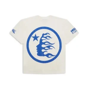 Blue and White Hellstar Sports Beat Us Tee