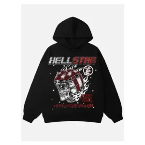 Hellstar Avant Garde Style Black Hoodie
