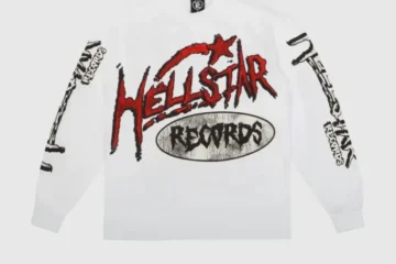 Hellstar Studios Records Long Sleeve Sweatshirt