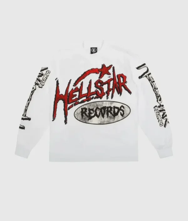 Hellstar Studios Records Long Sleeve Sweatshirt