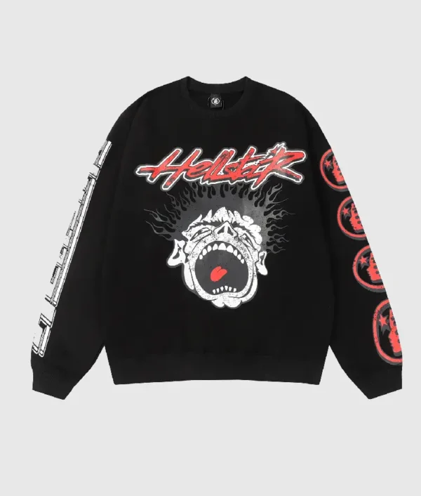 Hellstar Studios Records Sweatshirt Black