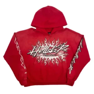 Red Hellstar Studios Records Hooded Sweatshirt