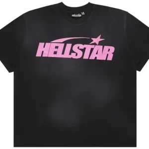 Hellstar Classic T-Shirt (Gel Print) Black Pink