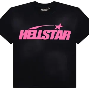 Hellstar Classic T-Shirt (Regular Print) Black Pink